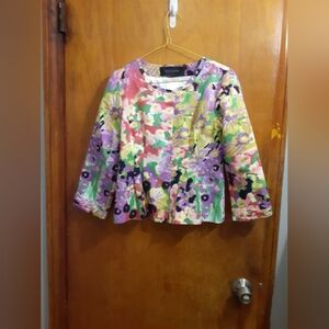 Elie Tahari Ladies Multi Color Snap Closure Blazer